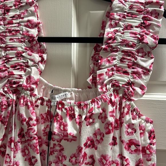NWT English Factory Pink and white floral tank - Picture 2 of 2